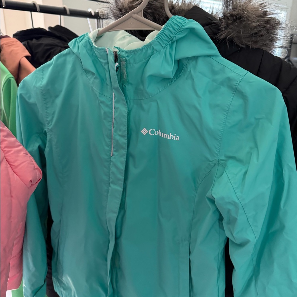 Columbia Kids Teal Raincoat